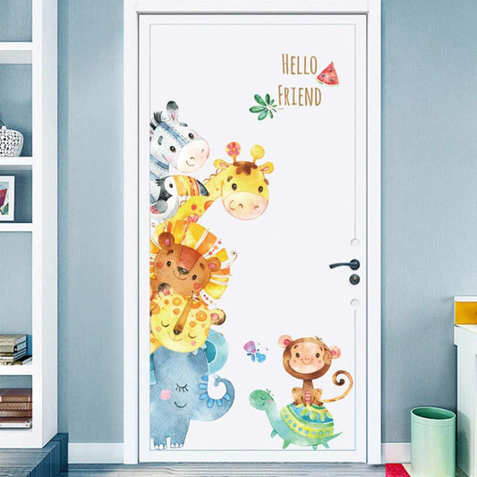 Cartoon Animals Wall Stickers